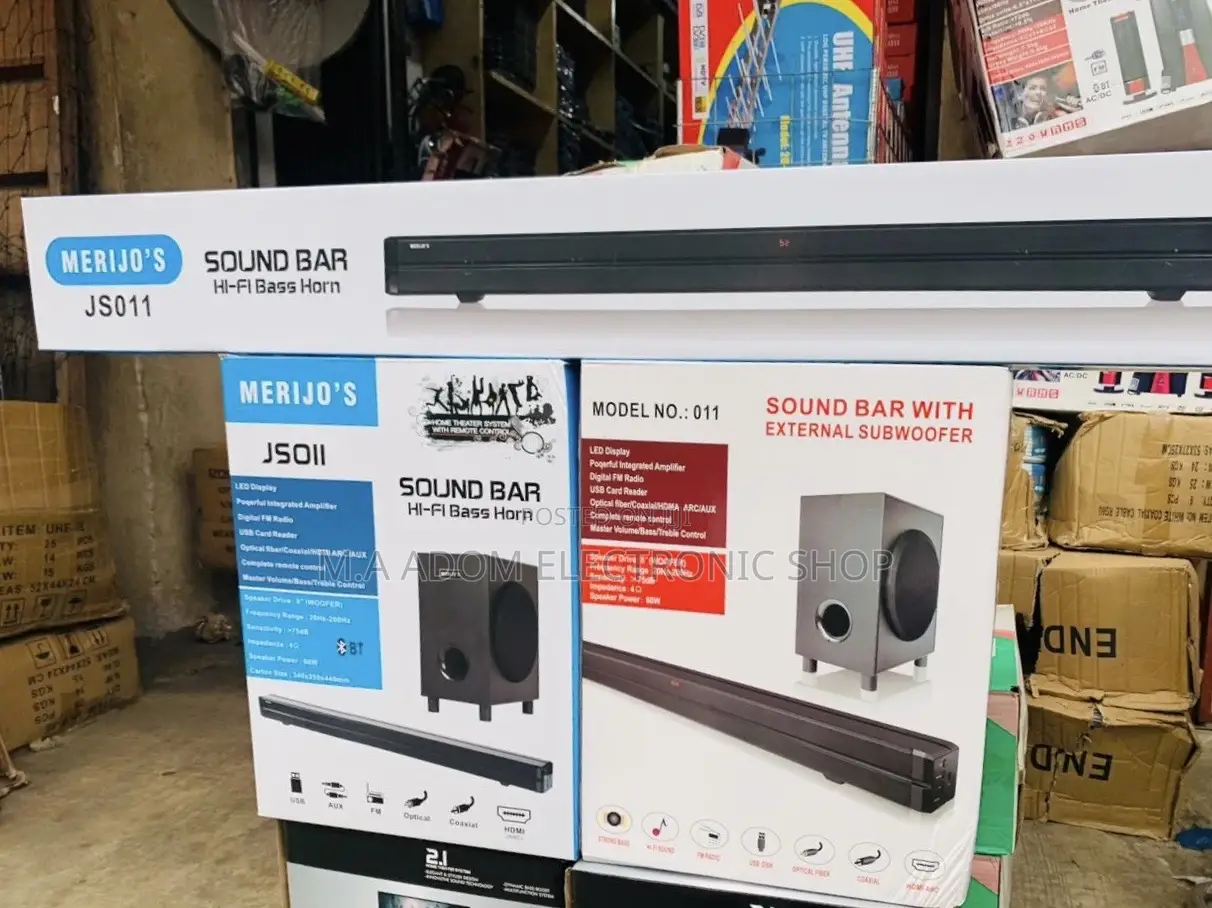 Newly in Stock Merijo Bluetooth Sound Bar System(300W)3.1ch.