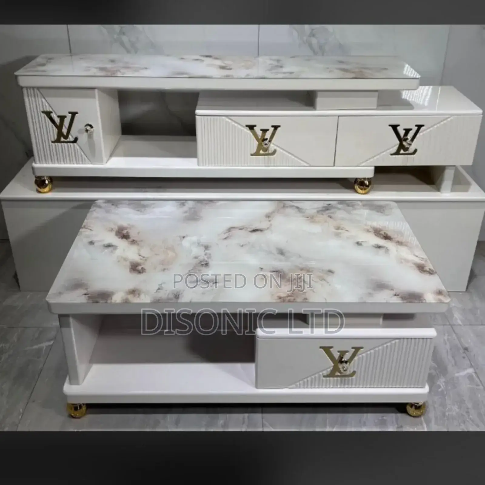 2 in 1 Set TV Stand Center Table