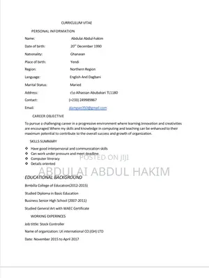 Advertising Marketing CV