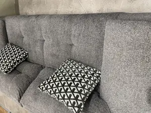 Sofa Set 3+3+1+1 Black Nepal