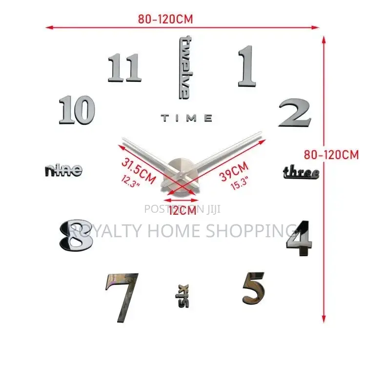 Diy 3d Wall Clocks Large Size