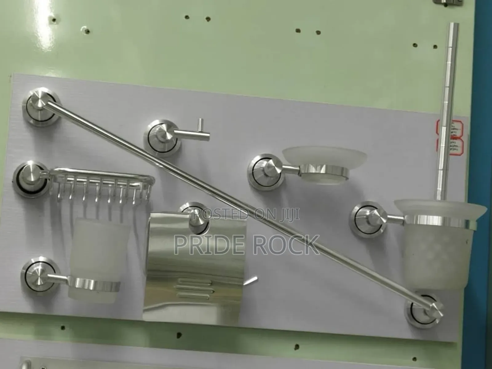 Bathroom Accessories Aluminum, Seven Pieces