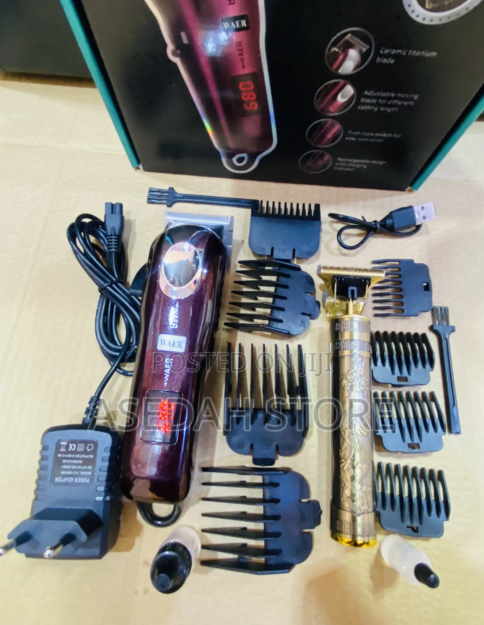 Rechargeable Double Clipper Waer Professional