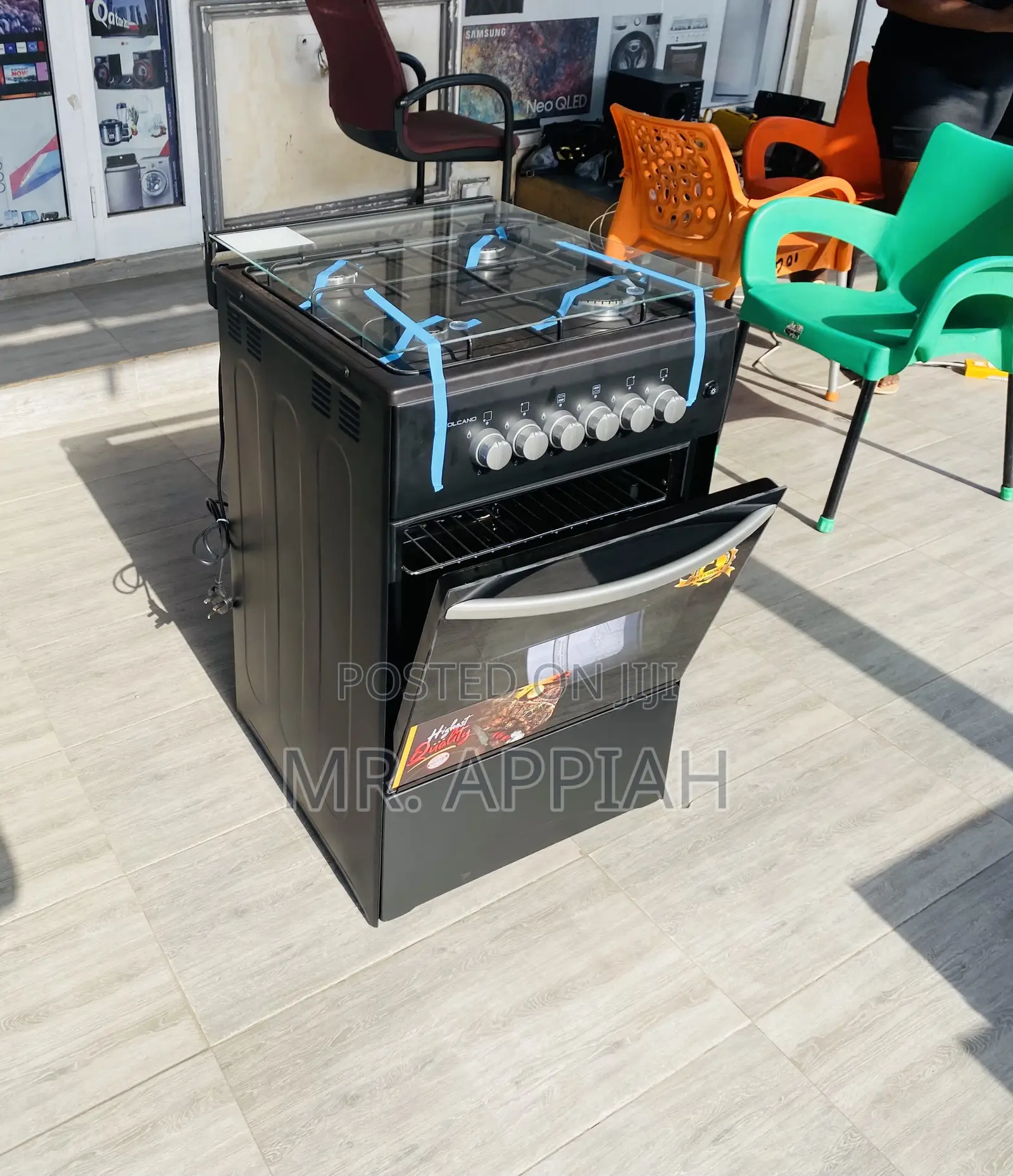 Shop Classic Volcano 50x50 4 Gas Burner With Oven(Gray).