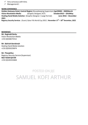 Computing IT CV