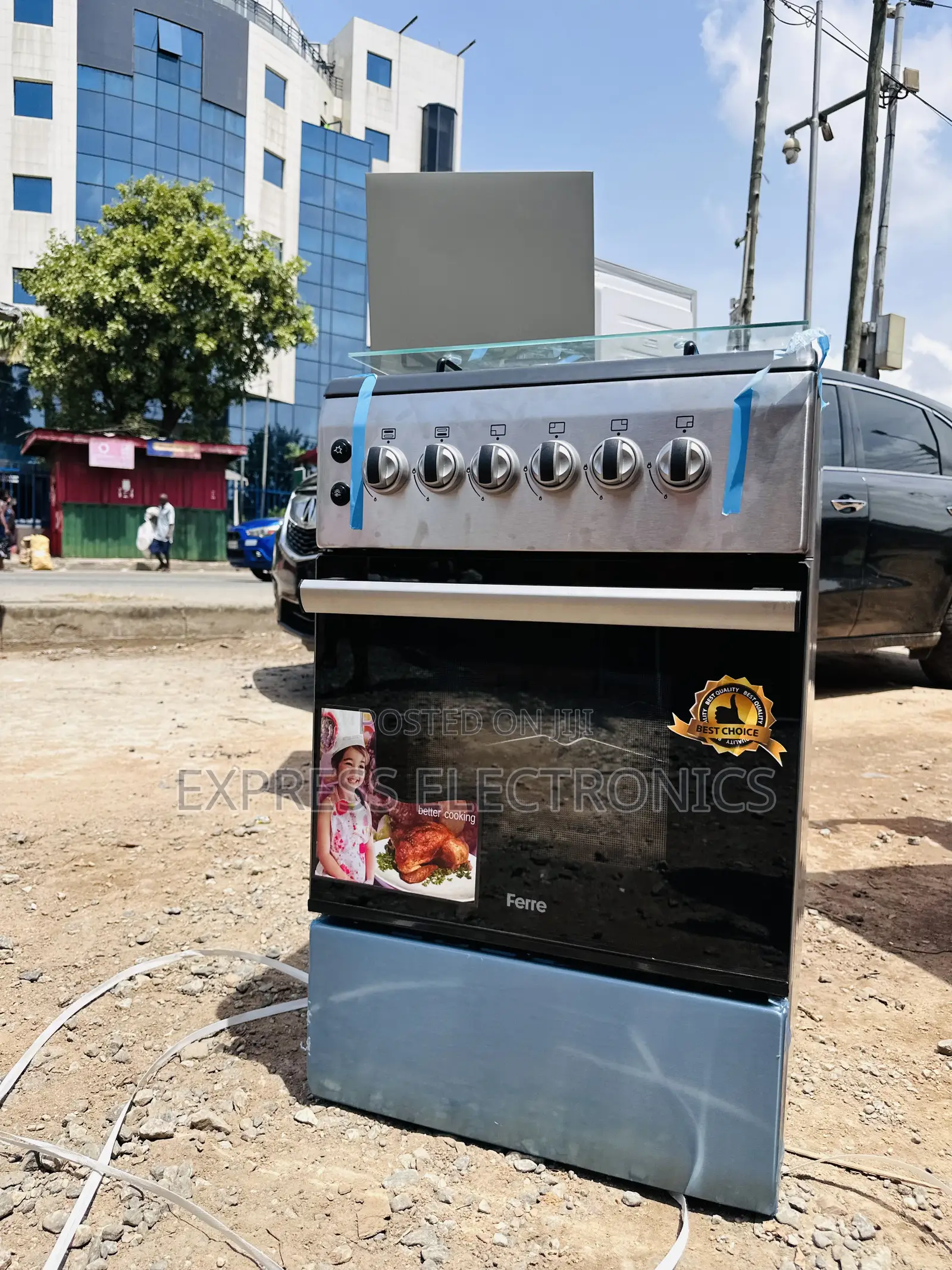 60/50 Gas Cooker Oven Grill 4burner Newline Ferre
