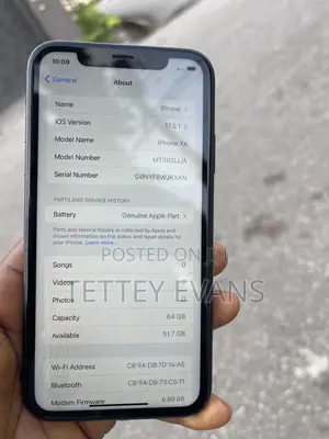 Apple iPhone XR 64 GB Black
