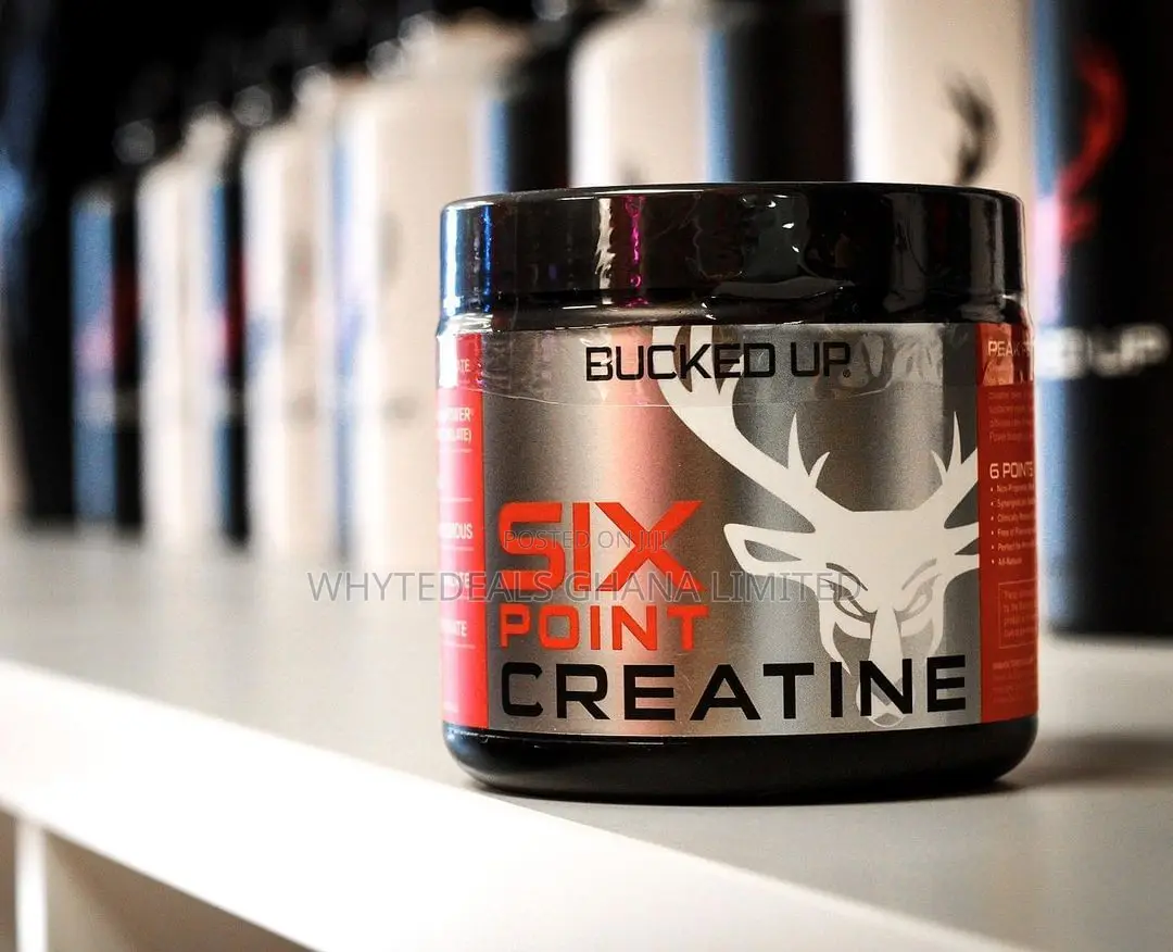 Bucked Up Six Point Creatine for Strength--Increase Muscles
