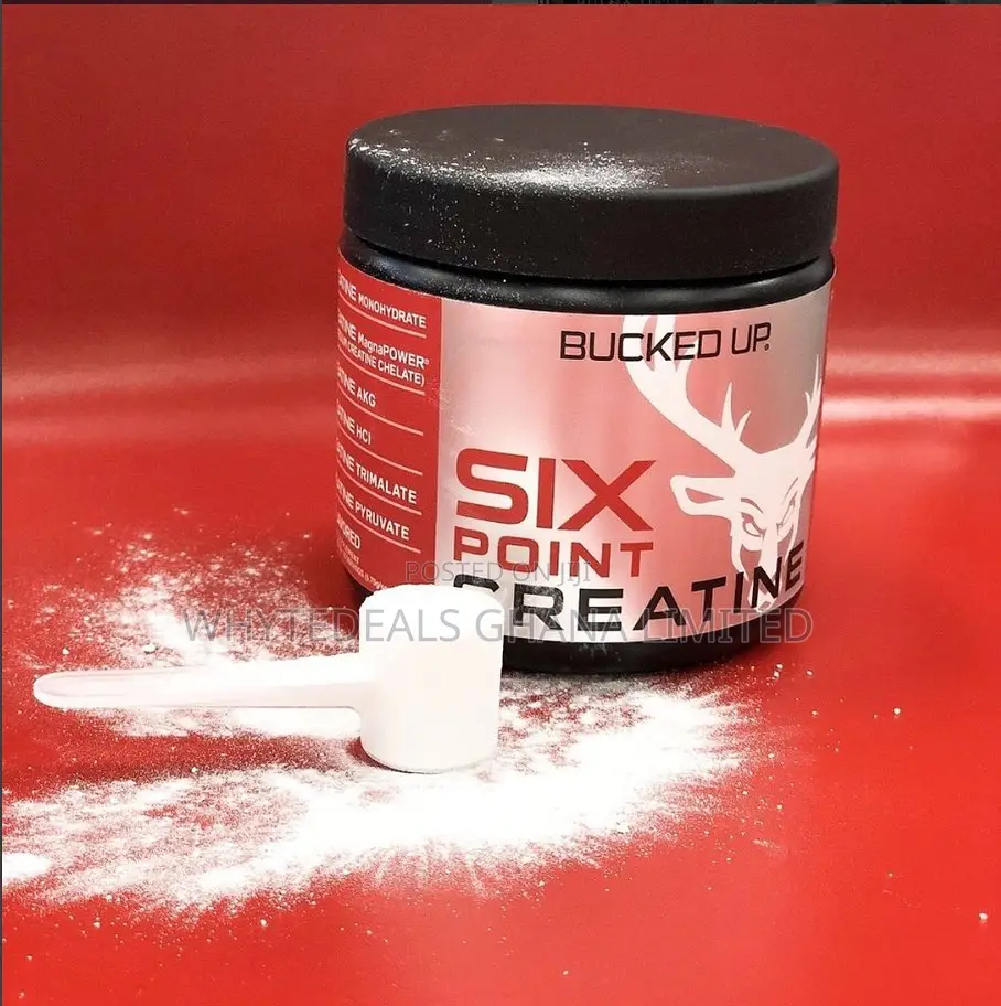 Bucked Up Six Point Creatine for Strength--Increase Muscles