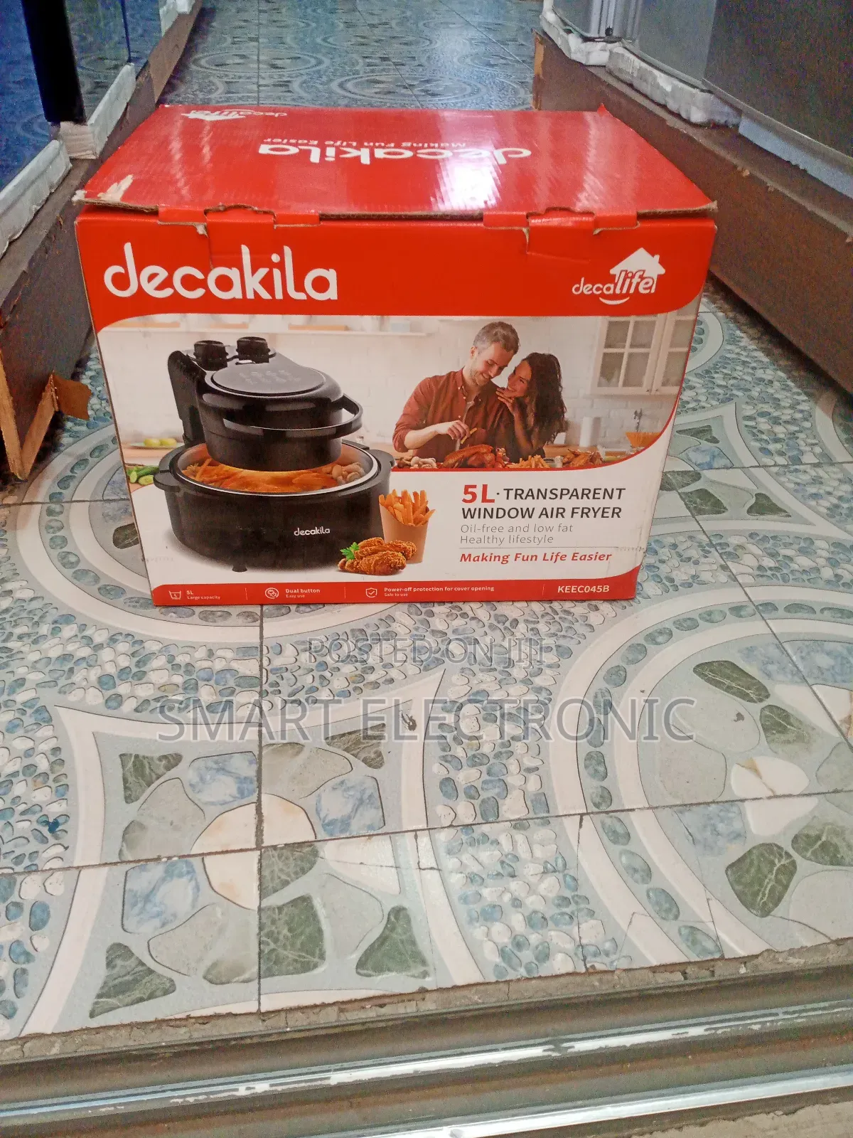5L Decakila Air Fryer Transparent Window Glass Air Fryer