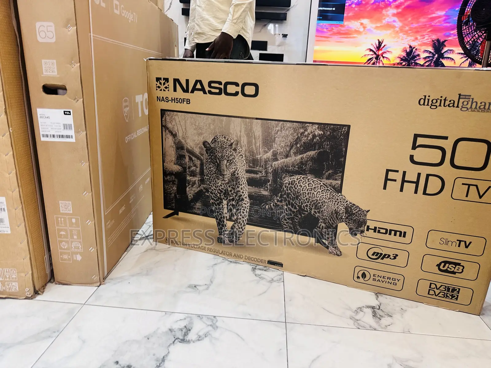 Highly Recommended Nasco Television Satellite 50” FHD