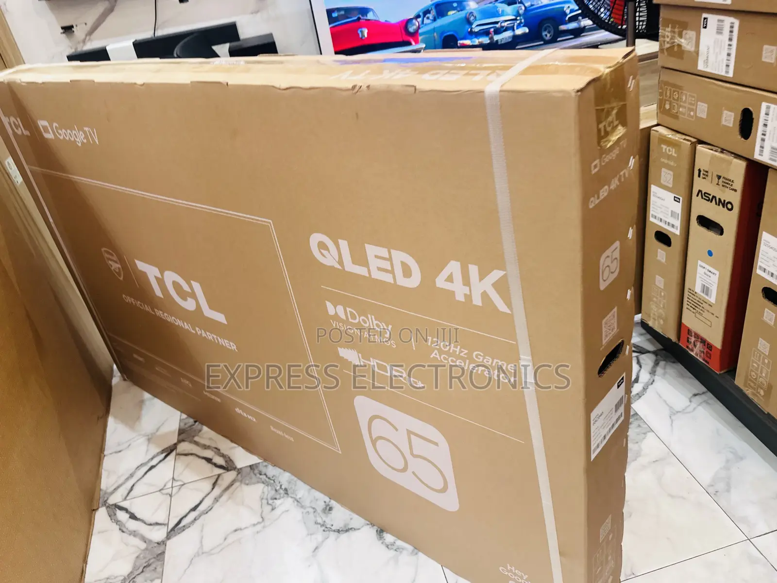 Lovely Slim Sleek QLED Smart TCL 65”C645 Television