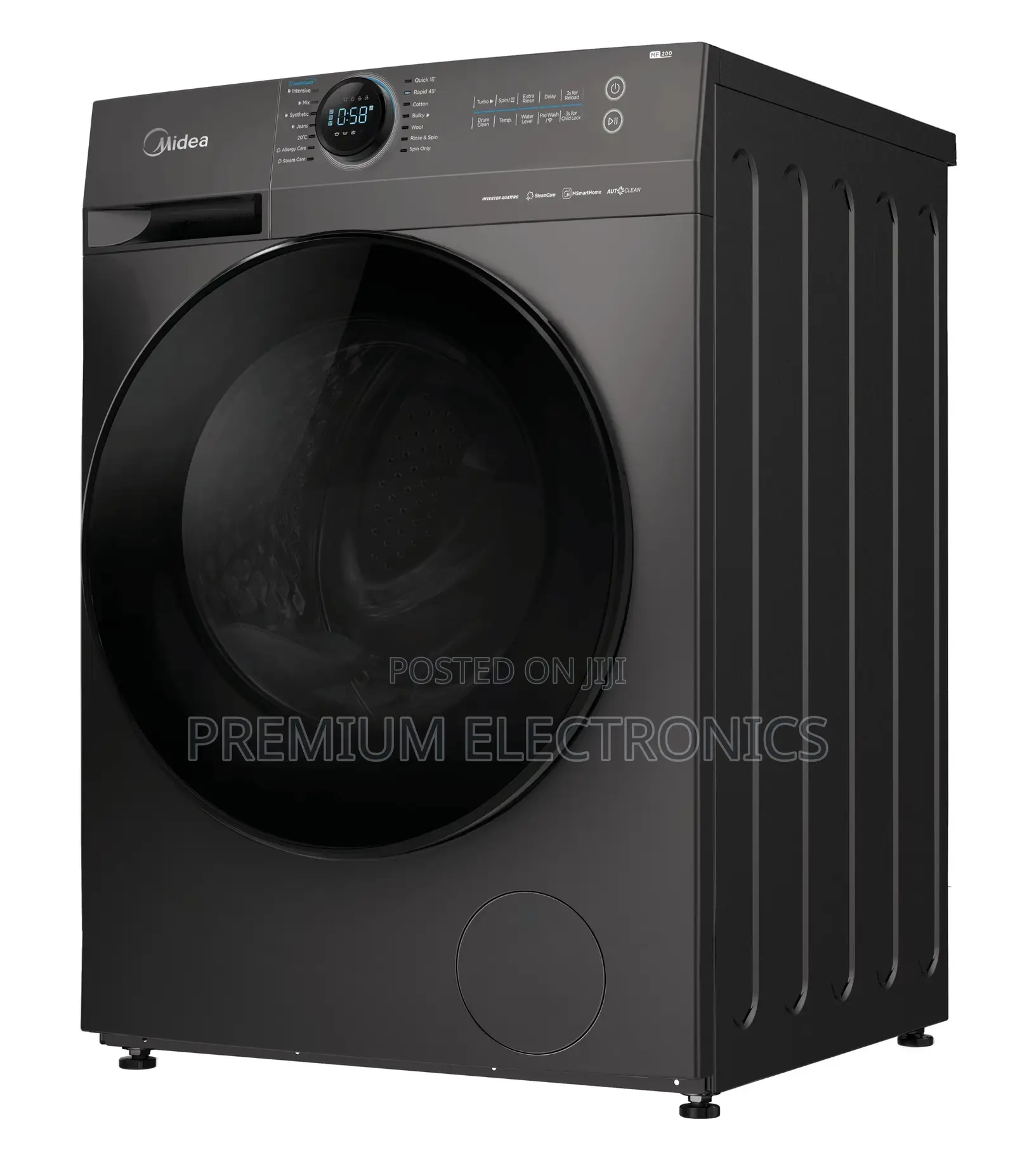 Midae 12kgs Front Load Washer Inverter MF200W120WB Smart