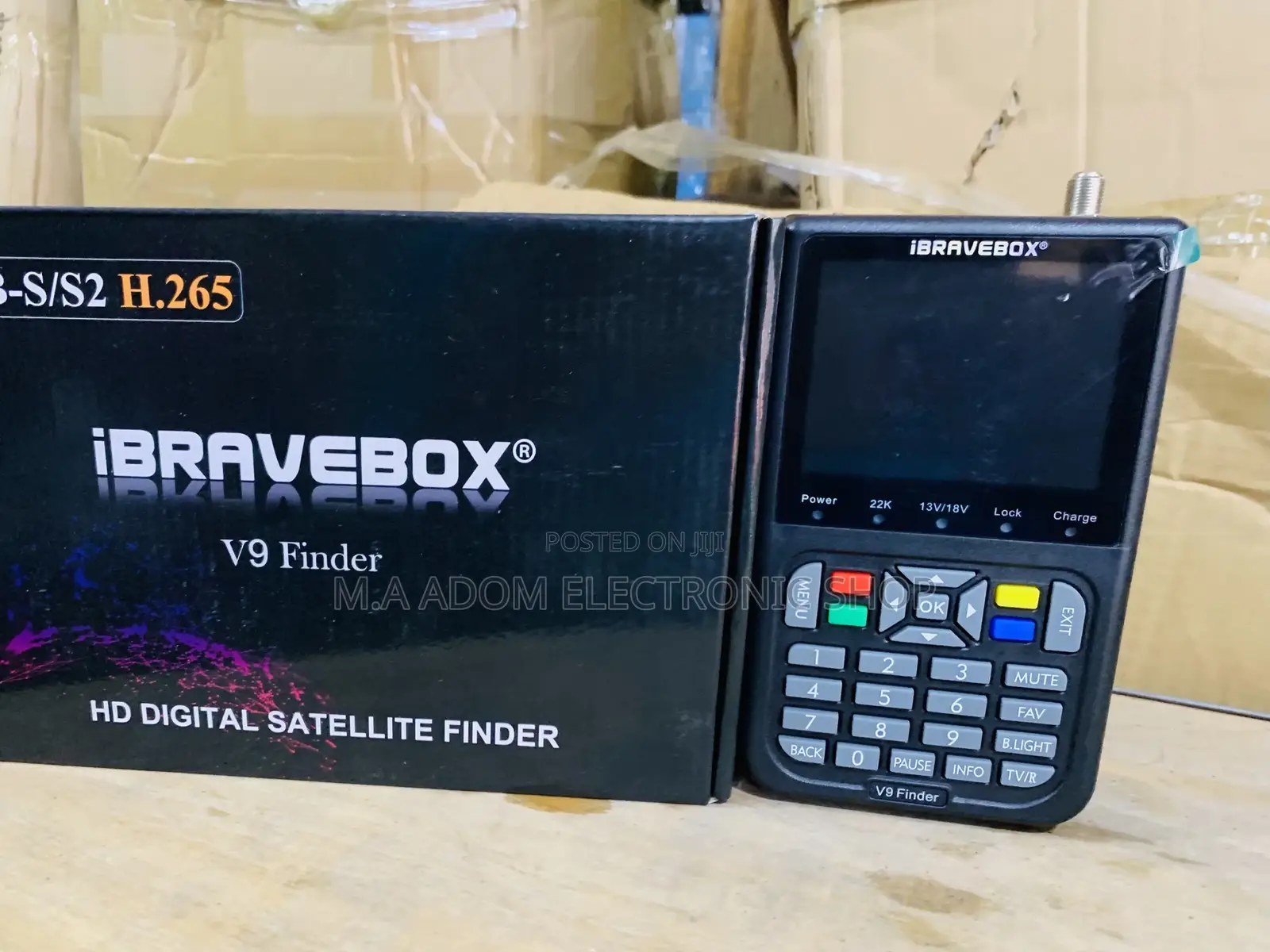 Original Ibravebox V9 Satellite Detector Finder(Black).