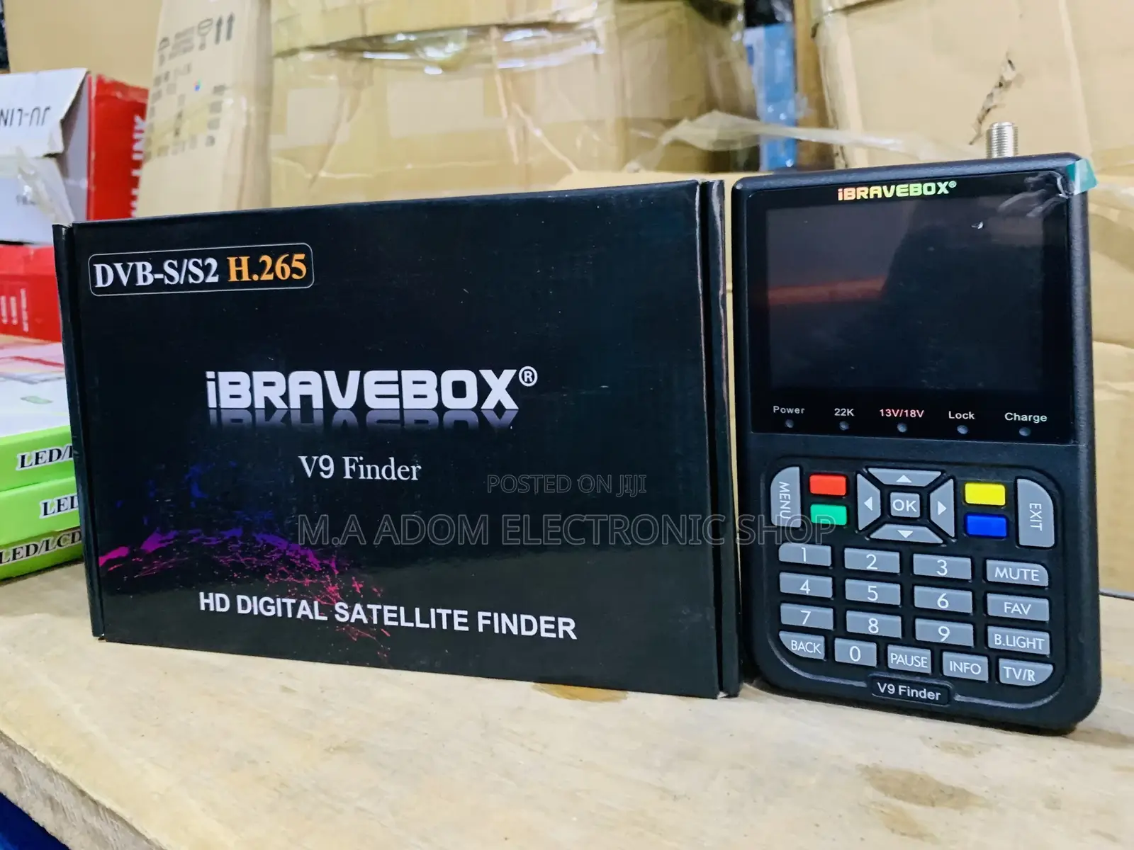 Quality Ibravebox V9 Satellite Detector Finder(Black).