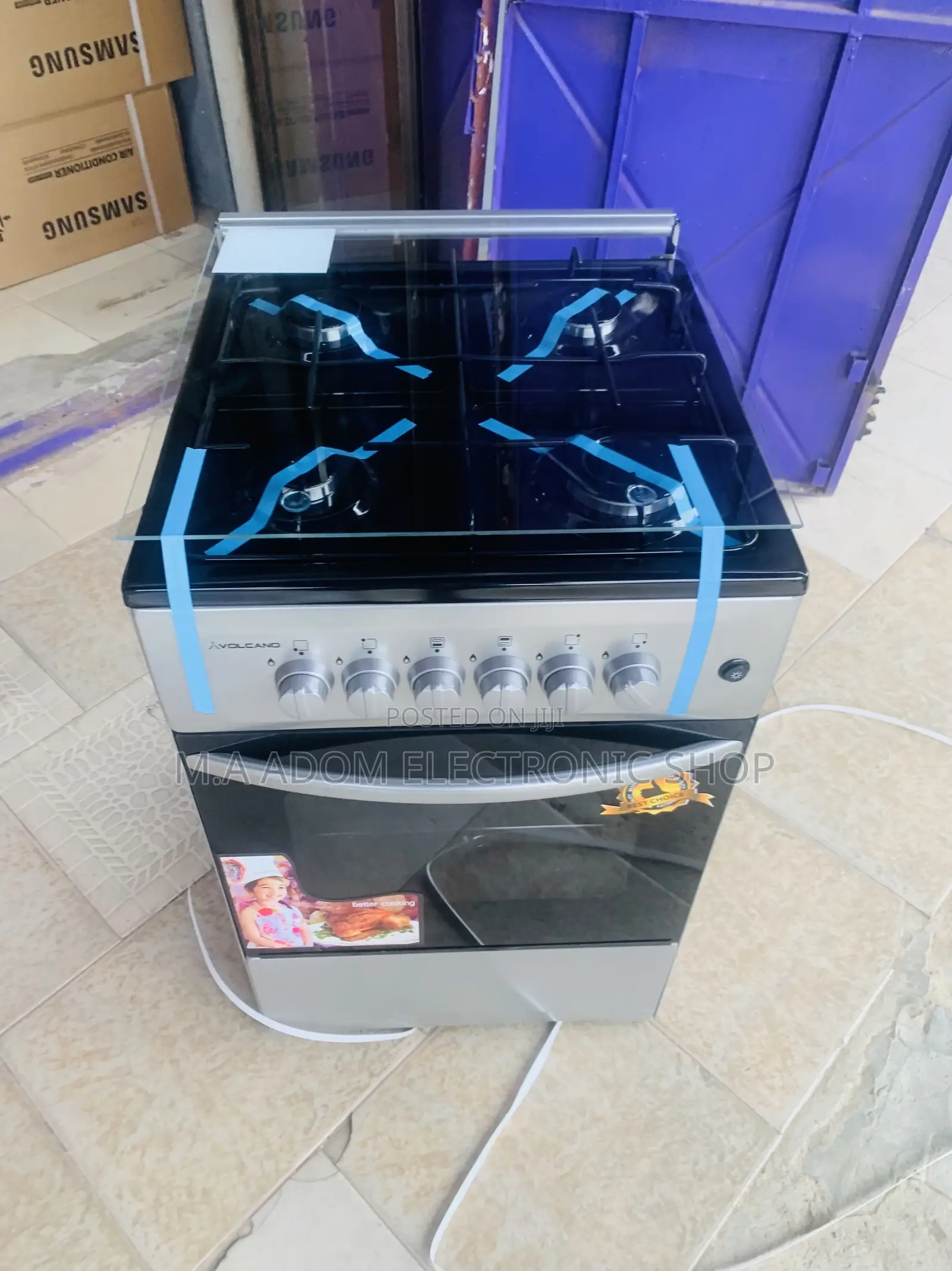 Classic Oven and Grill Volcano 50x50 4 Gas Cooker.