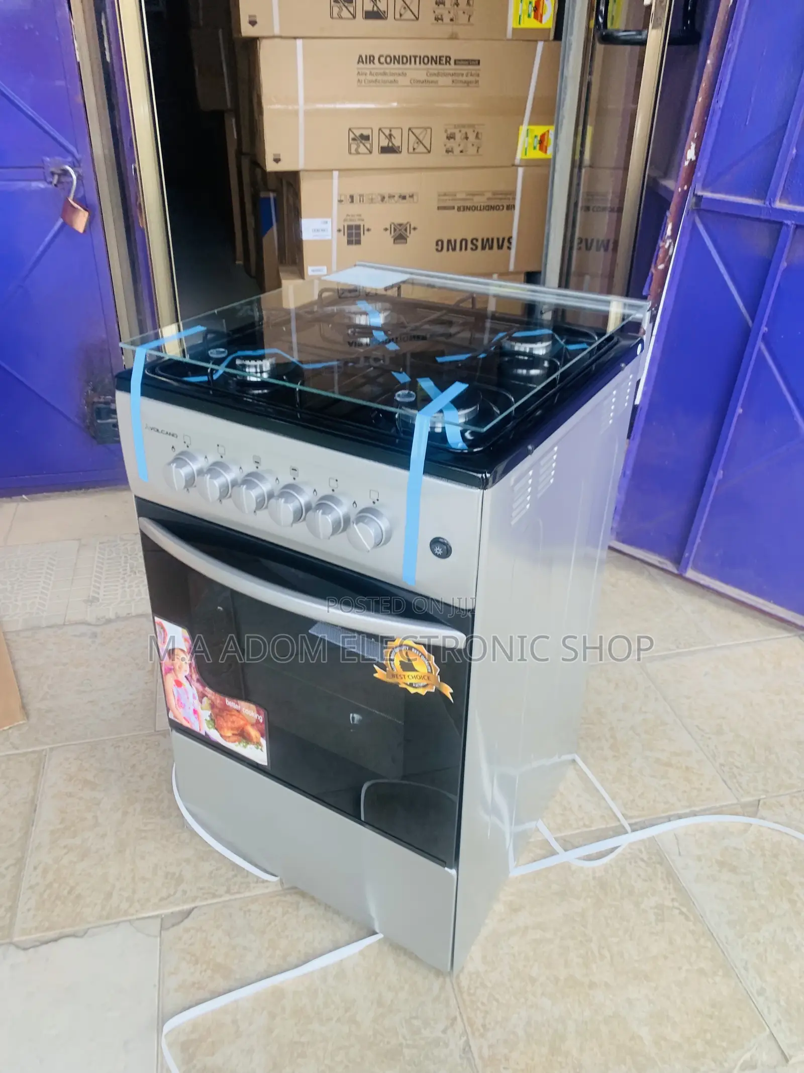 Shop Authentic Volcano 50x50 Oven Grill 4 Gas Burner,Gray.