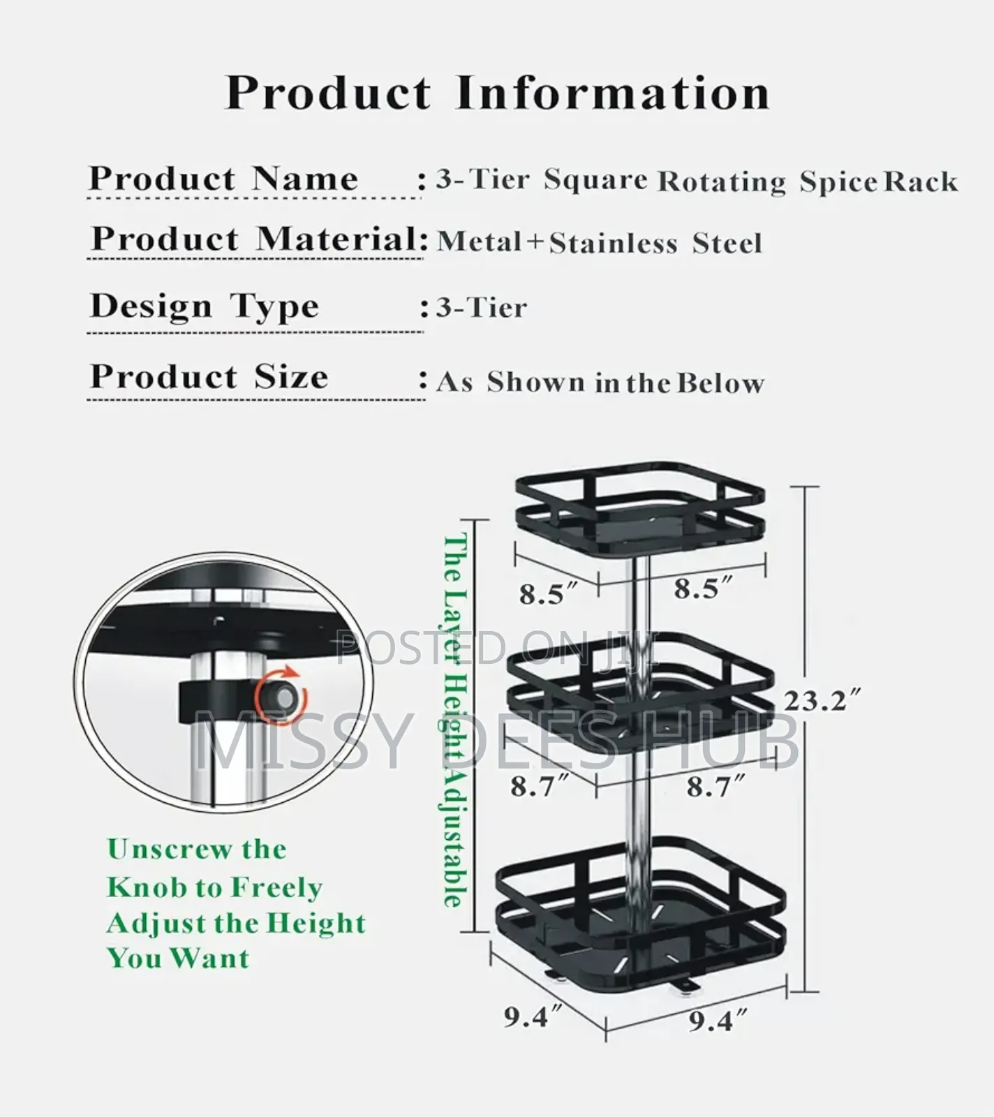 360° Rotatable Rack