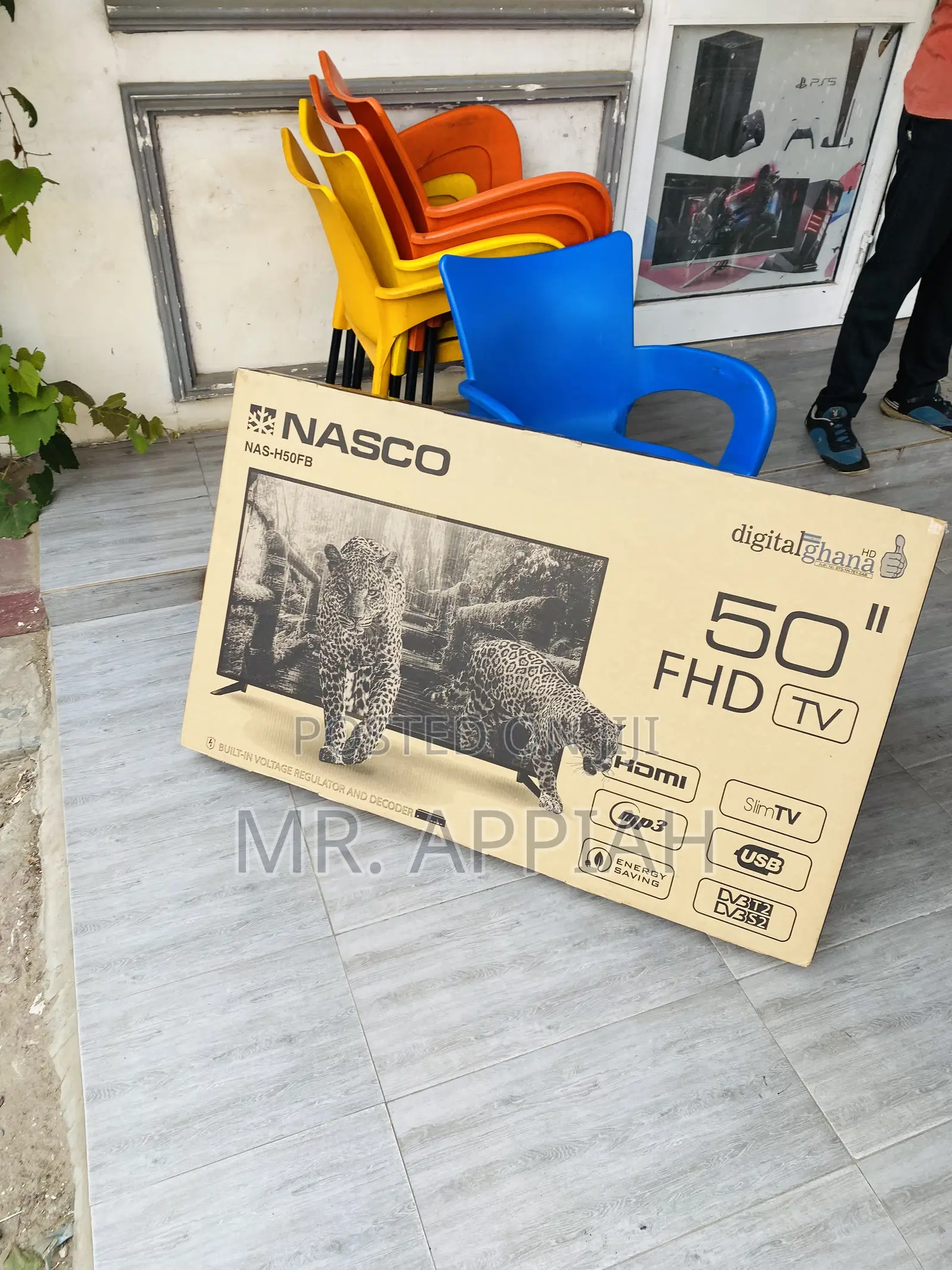 Authentic Nasco 50 Inch Full HD Satellite Television.