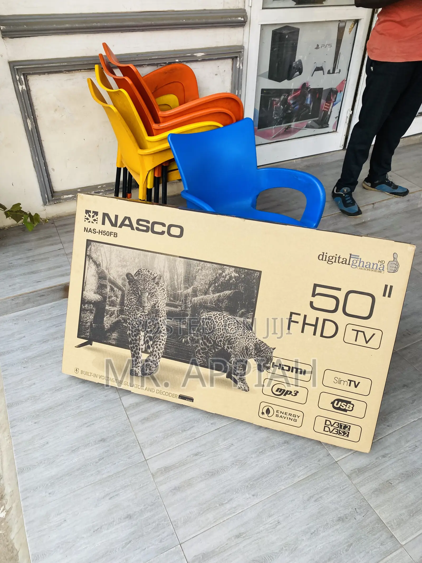 Authentic Nasco 50 Inch Full HD Satellite Television.