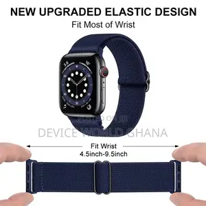Los Nylon Adjustable Elasti Band 4 Apple Watch Series 1-11(Not A Watch