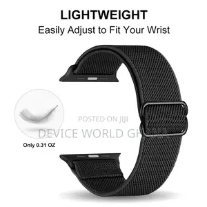 Los Nylon Adjustable Elasti Band 4 Apple Watch Series 1-11(Not A Watch