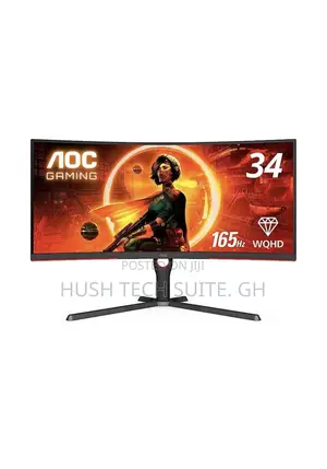 New AOC 34” Curved Gaming Monitor With 165hz 