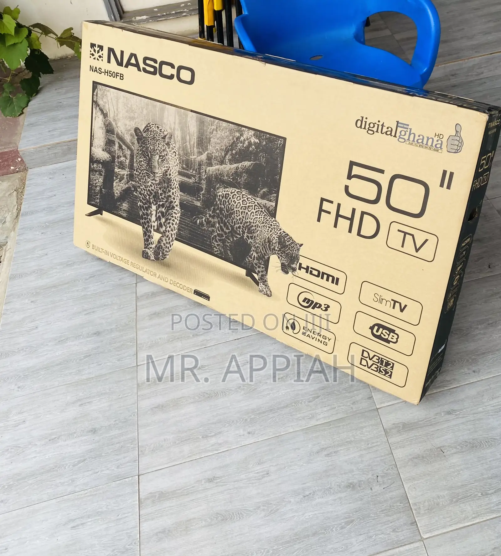 Long Lasting Nasco 50 Inch Full HD Satellite Television.