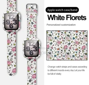 Printed 2 In 1 Case + Strap For Apple Watch (All Sizes)