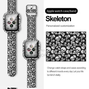 Printed 2 In 1 Case + Strap For Apple Watch (All Sizes)