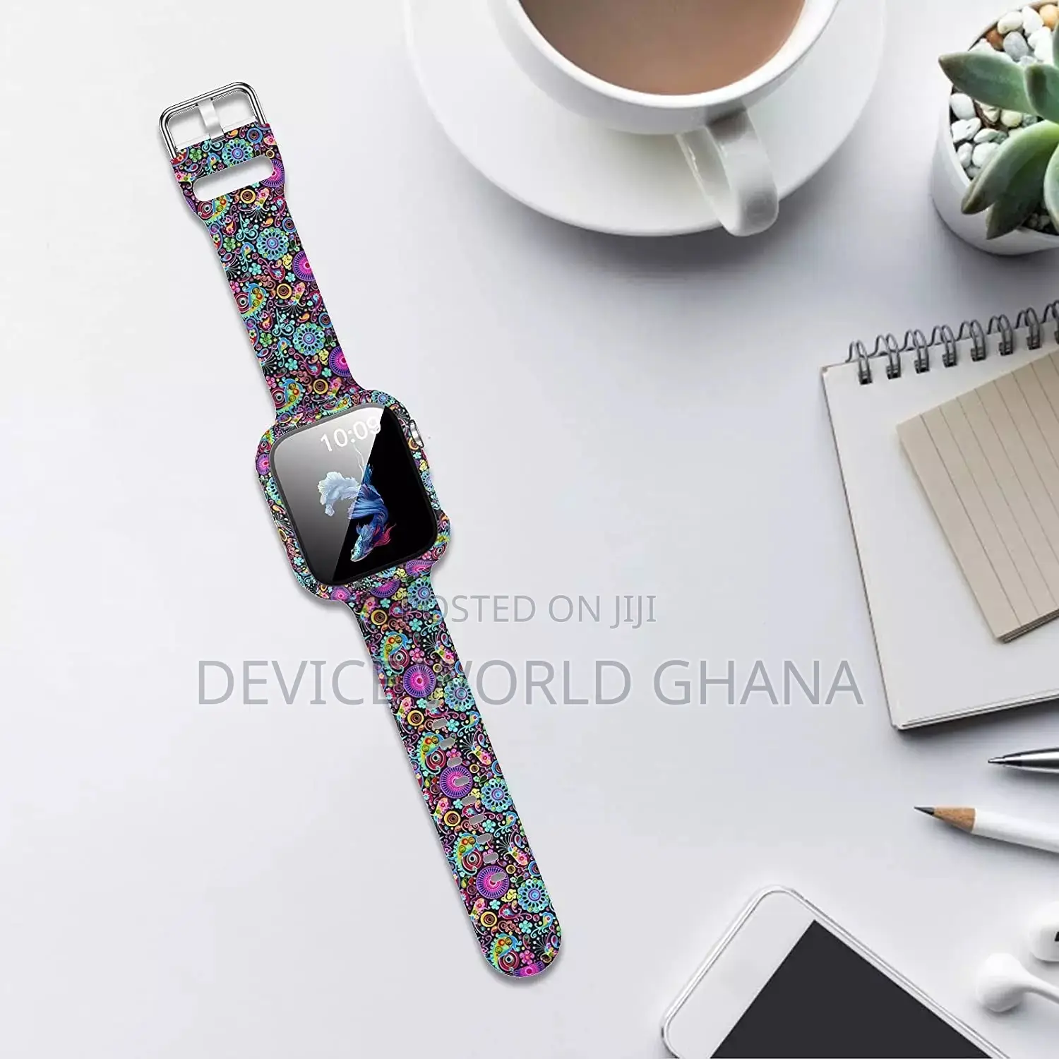 Printed 2 In 1 Case + Strap For Apple Watch (All Sizes)