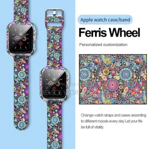 Printed 2 In 1 Case + Strap For Apple Watch (All Sizes)