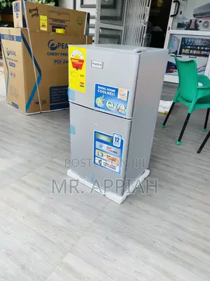 Affordable Nasco Double Door Table Top Fridge(Gray).