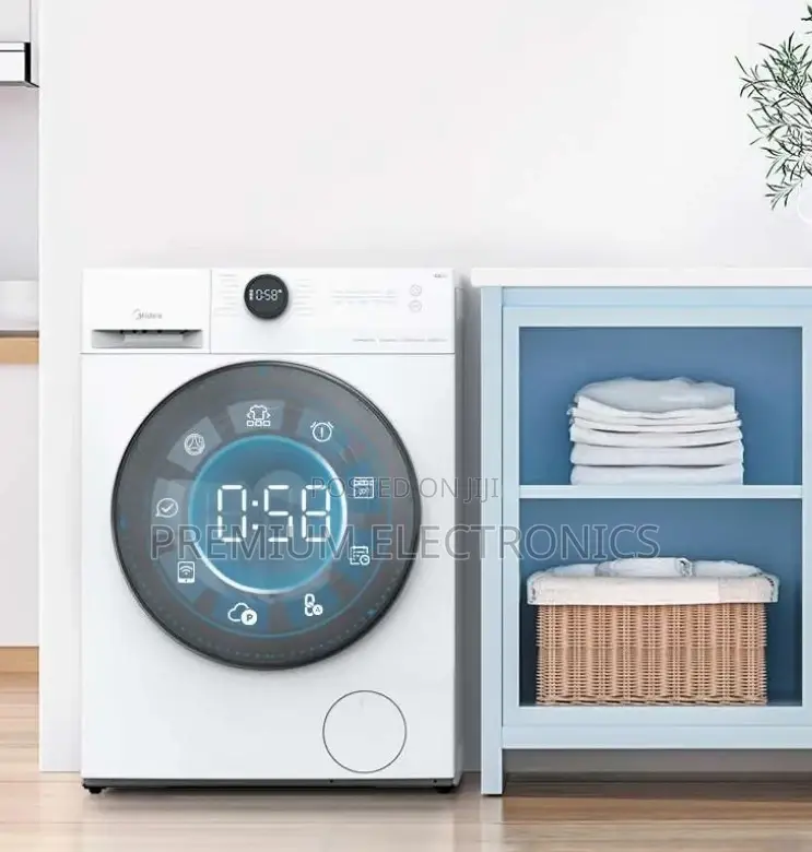 Midea 10KG Steam Wash Front Load Titanium, Wi-Fi MF200W100WB