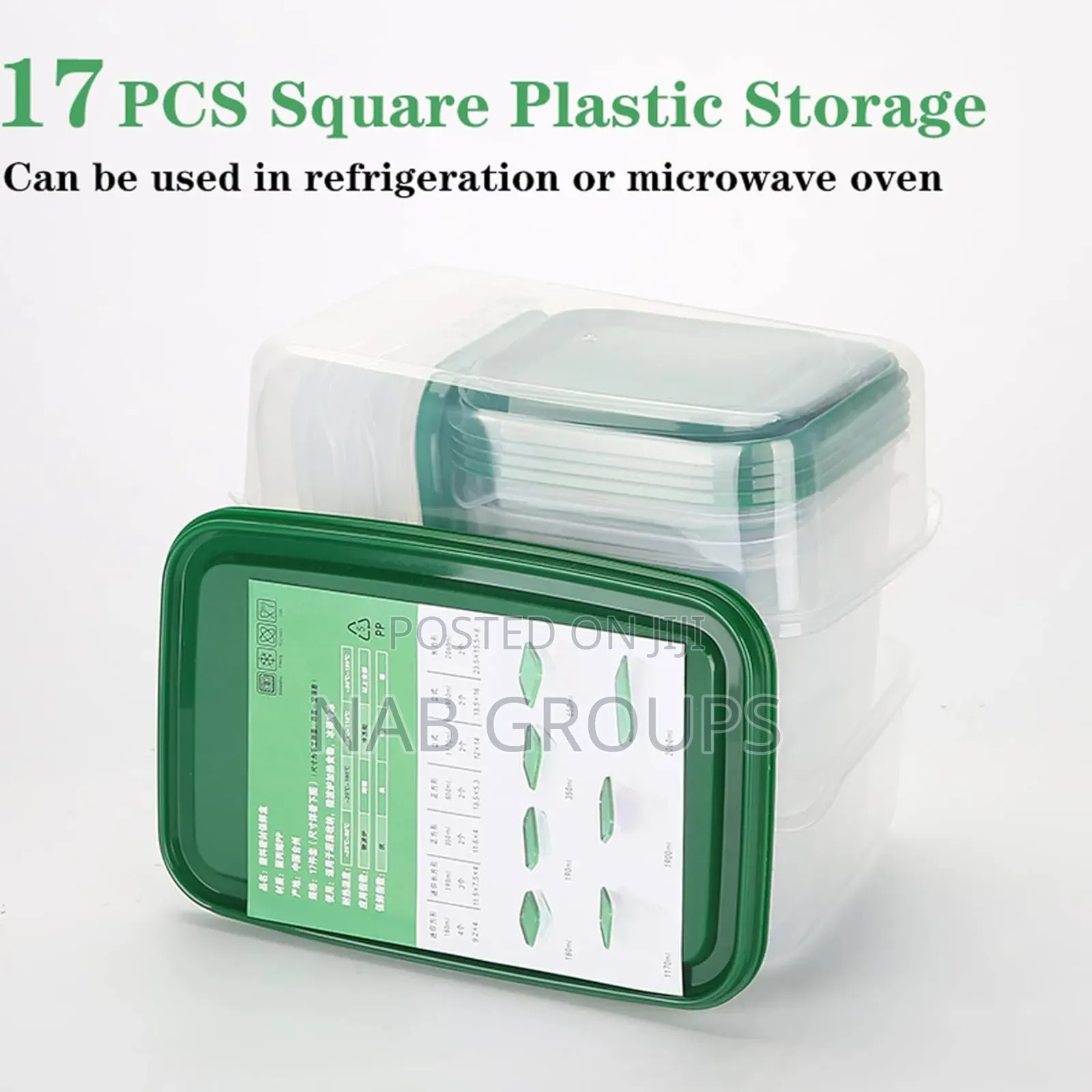 17pcs Food Storage Containers