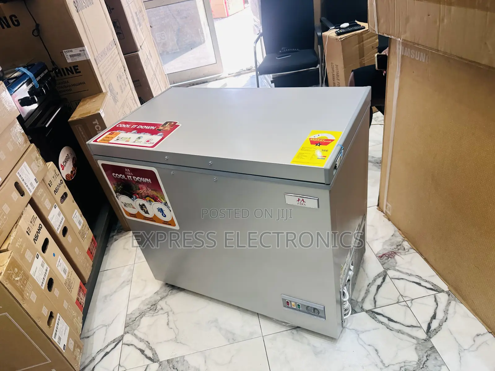 High Energy Saving Chest Freezer Single Door 248L Zara-300fl