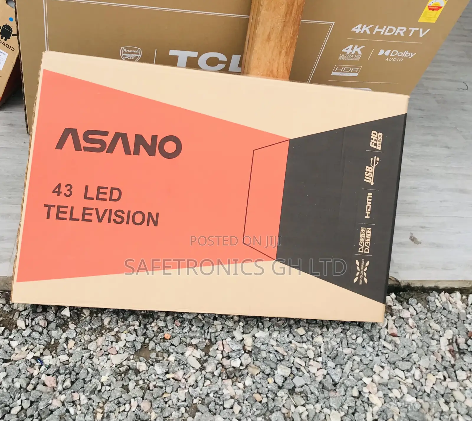 Asano Digital 43 Inches Glossy Led Black Full HD Tv