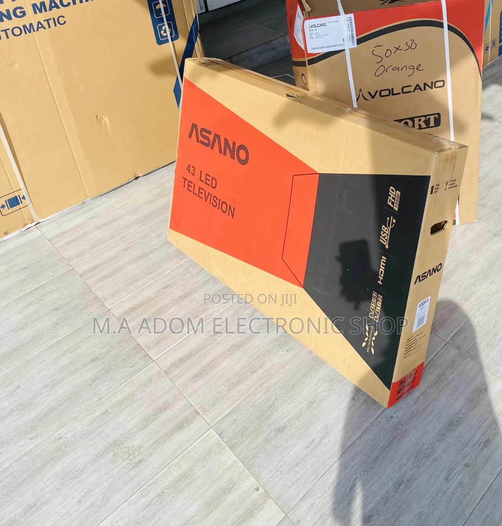 Durable Asano 43 Inch HD Digital Satellite Television.