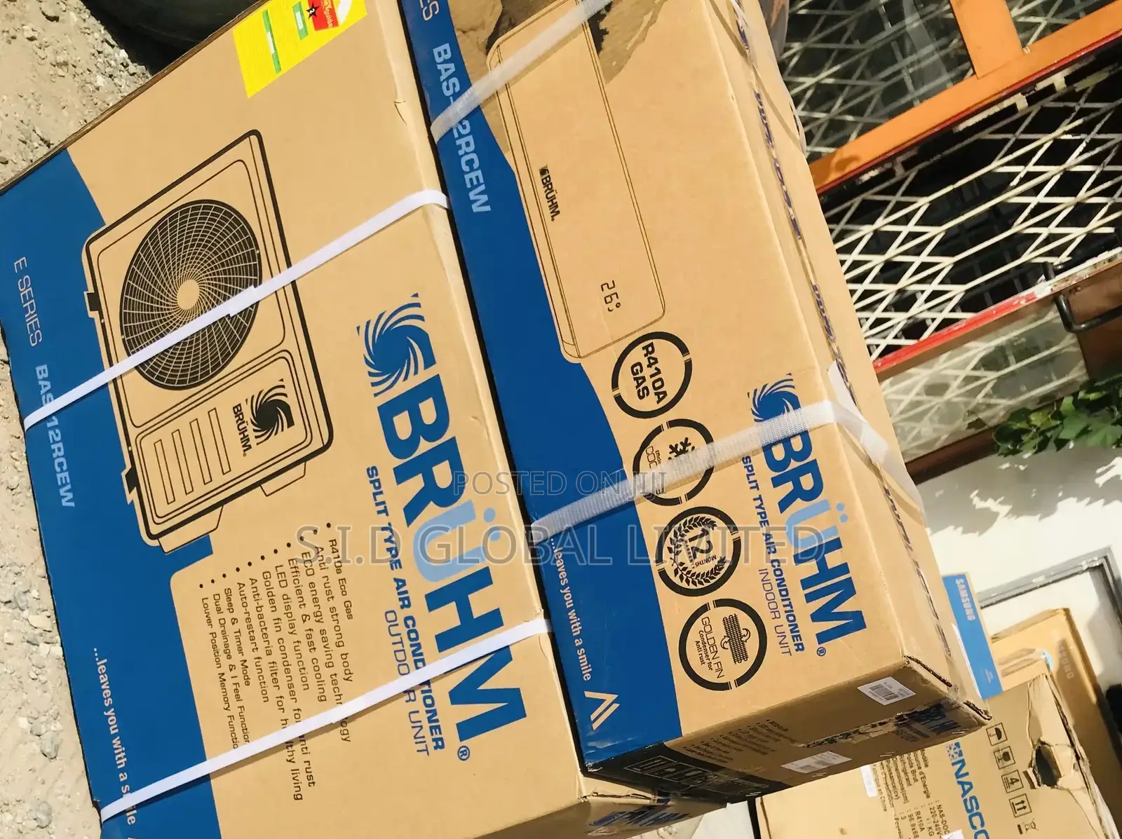 Newest Bruhm 1.5hp Split Air Conditioner BAS-12RCEW