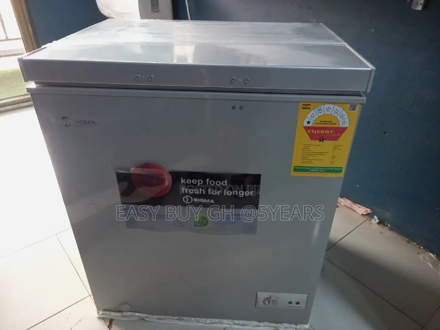 Energy Saving Sigma Chest Freezer 160liters Freezer