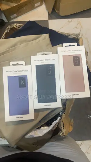 Original Samsung S23 Ultra S24 Ultra Smart View Wallet Case