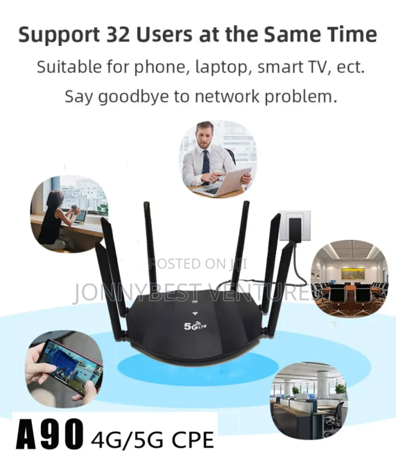 Router With 6 Antennas 5GLTE CPE Wifi6 Unstoppable Router