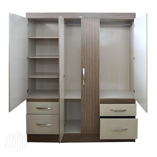 4-Door Wardrobe 4 Drawers