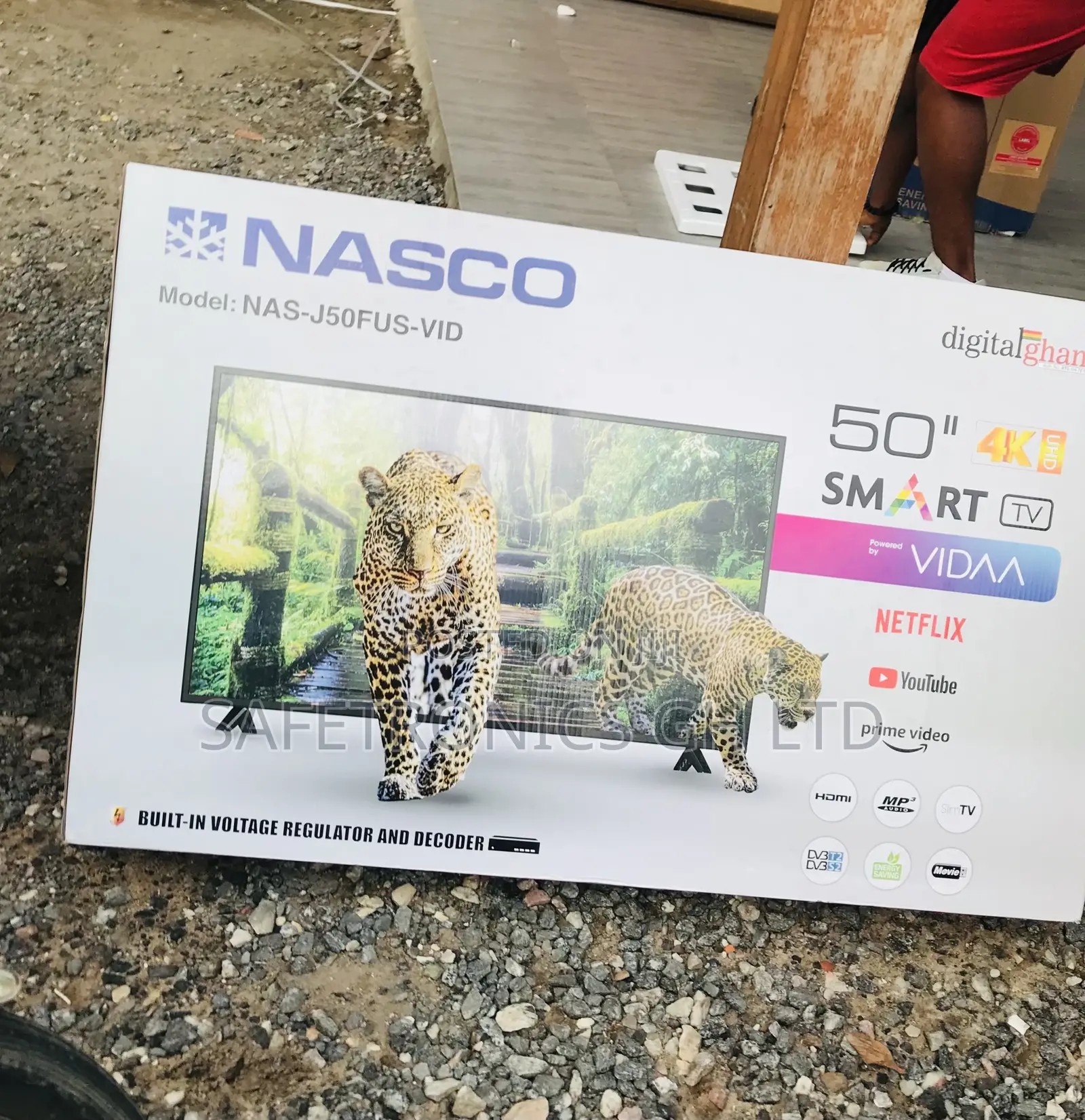 Long Lasting Nasco 50 Inch Smart Led Television (Black) 