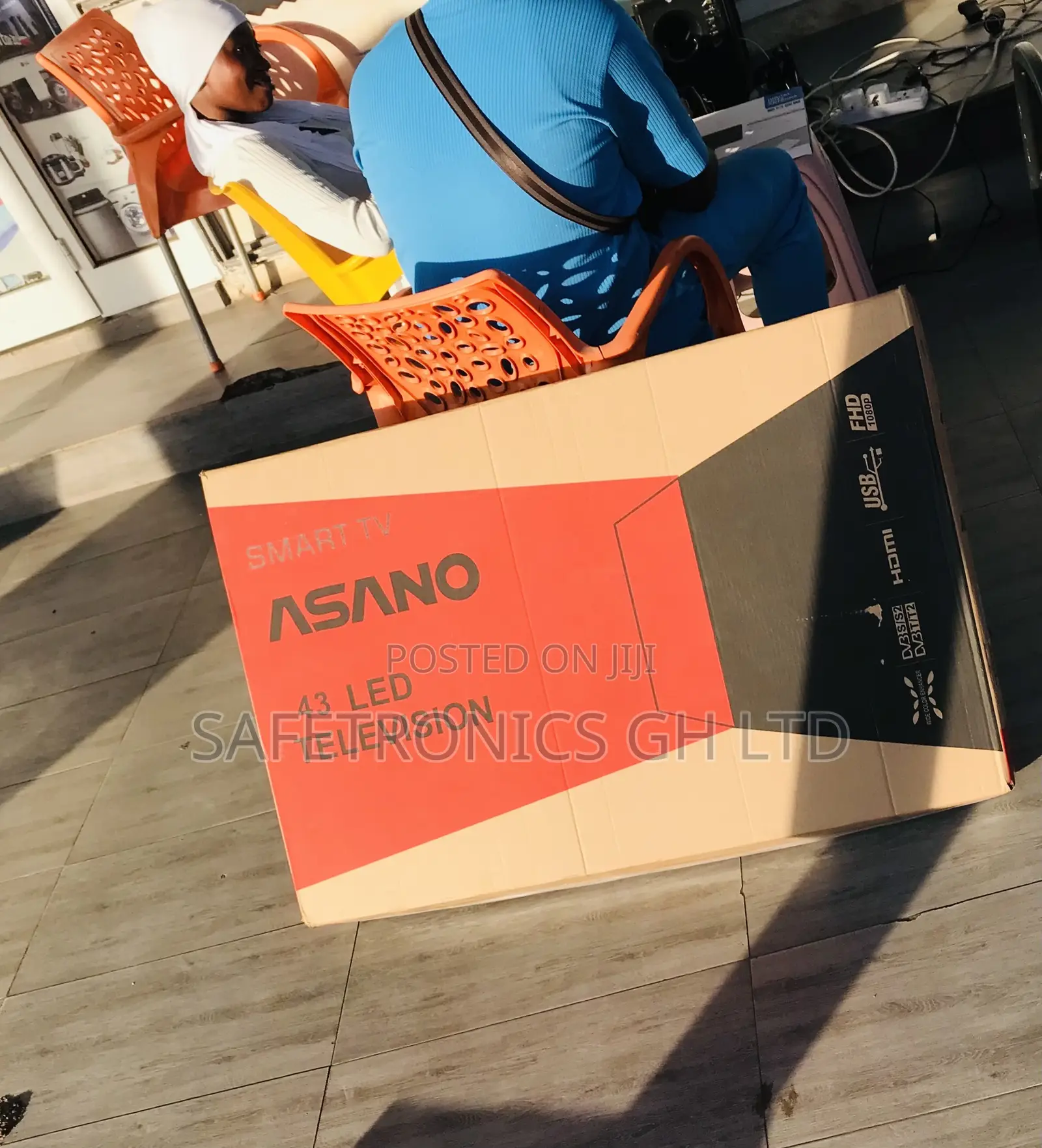 Essential New (Smart) Black 43 Inches Led Asano Television