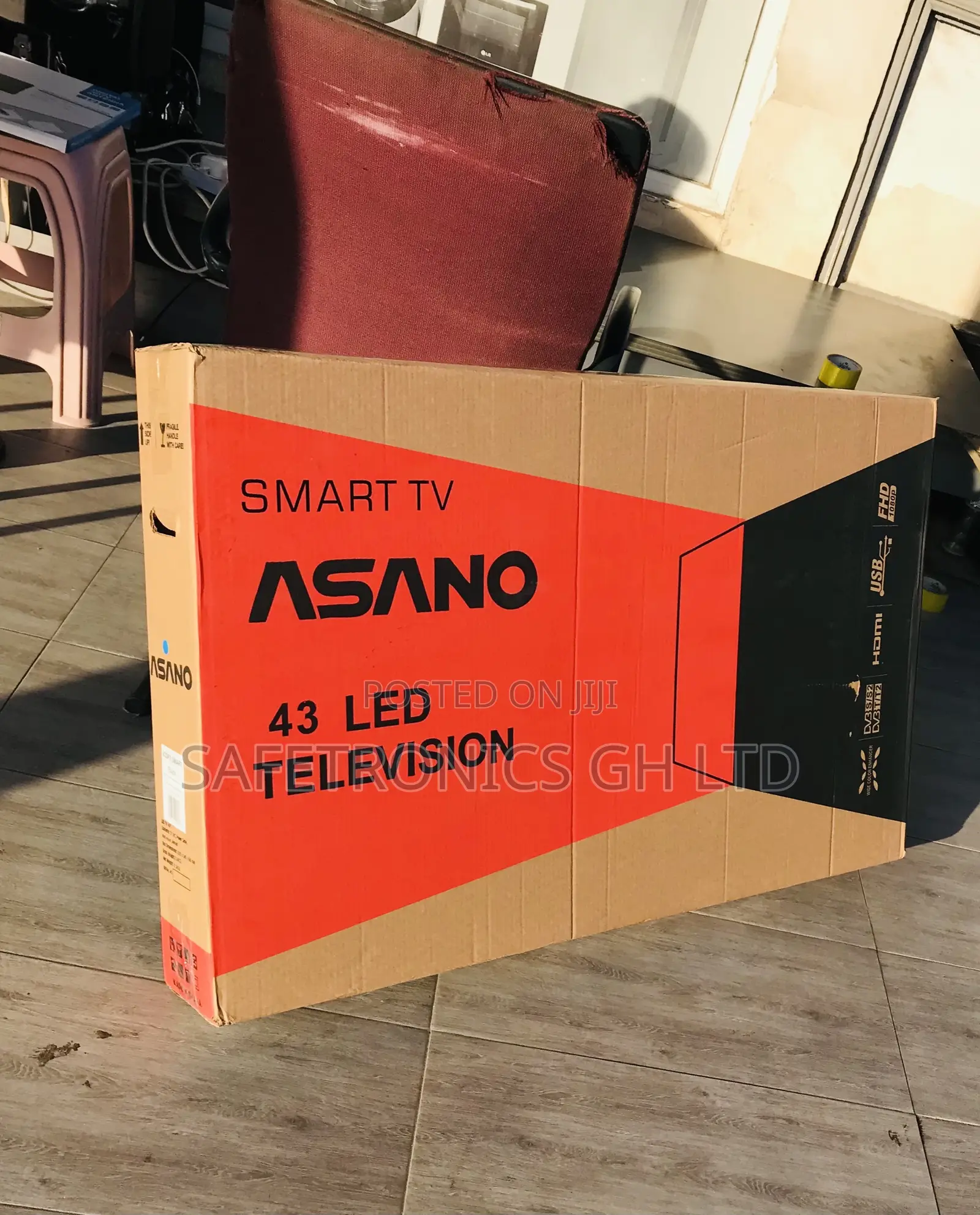 Grab Elegant Asano 43 Inches FHD Smart Led (Black)Television