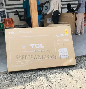 Durable New (Black) TCL 55 Inch Qled Smart Television