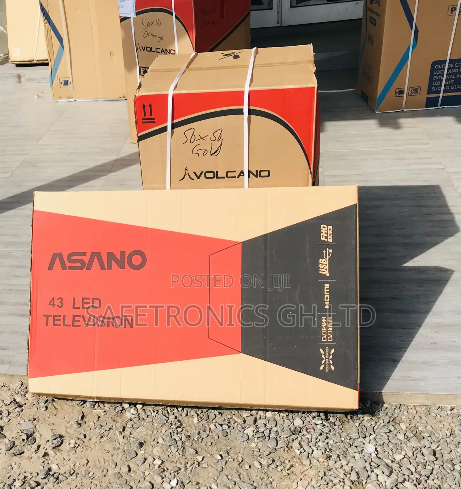 Original 43 Inch Digital (Black) Asano Led Television 