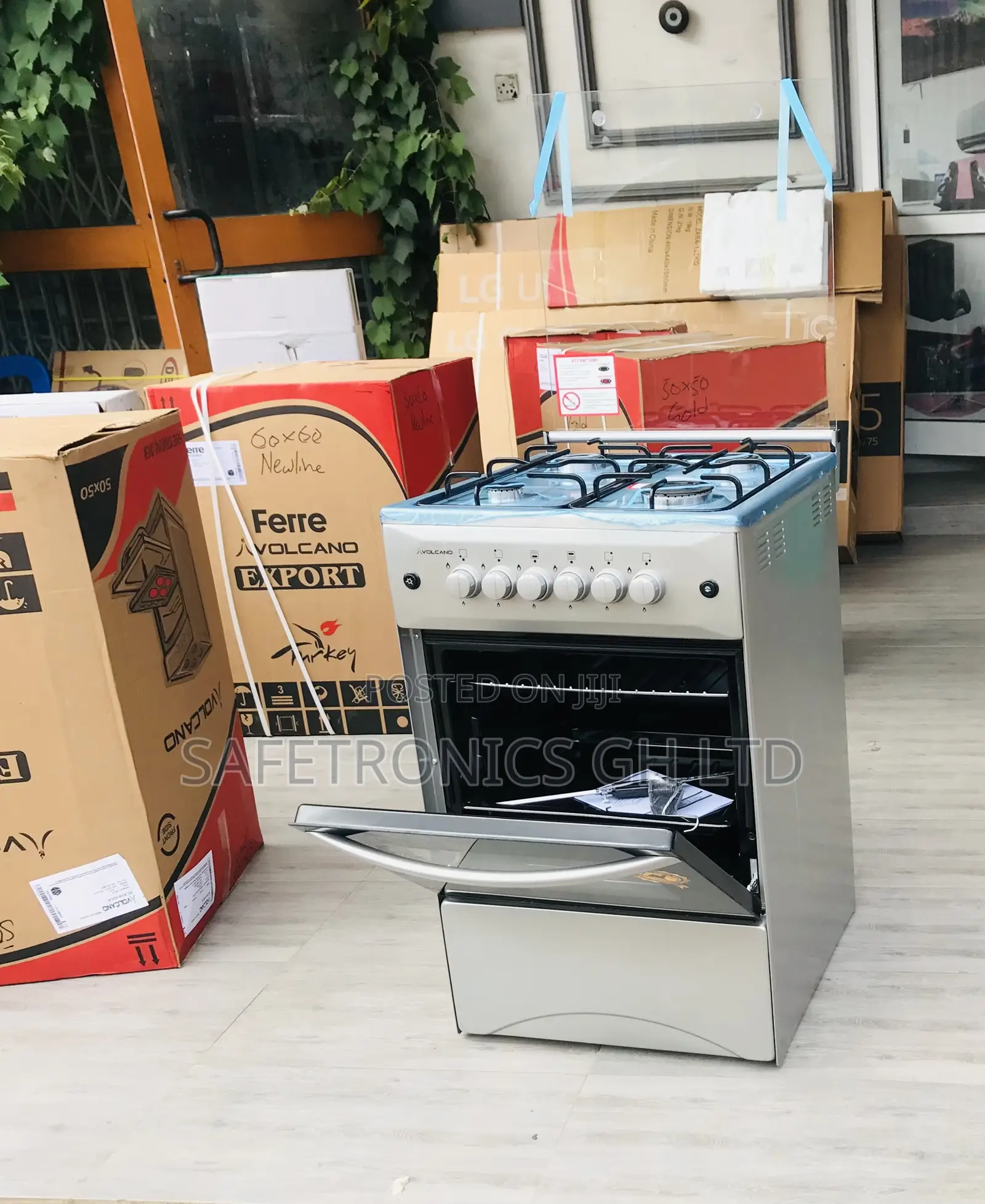 Genuine New 4 Gas 50by50 Oven/Grill (Gray) Volcano 