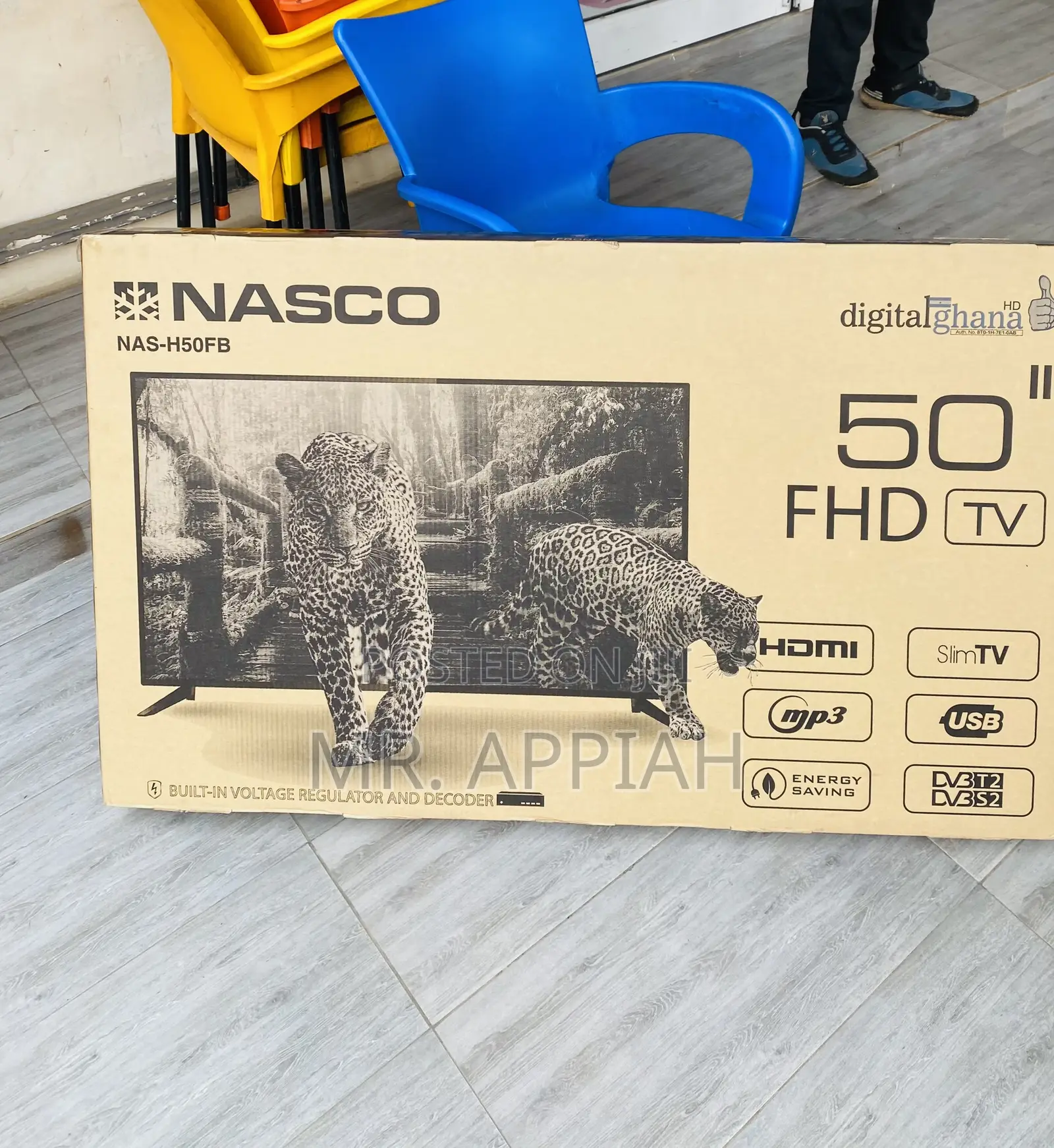 Adorable Nasco 50” Full HD Satellite Electric Television